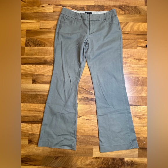 Banana Republic Pants - Banana Republic Ryan Fit Green Khaki‎ Flare Size 10R Pants
